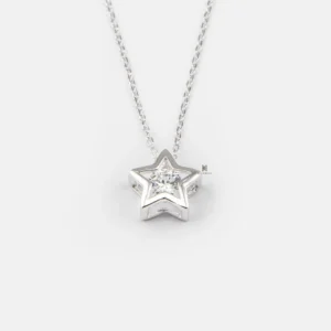 CLASSIC STAR RADIANCE NECKLACE - DÂY CHUYỀN BẠC MẶT HÌNH NGÔI SAO ĐÍNH ĐÁ CZ CAO CẤP